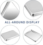 P&P CHEF 16 Inch Baking Cookie Sheet, Oven Pan Tray Stainless Steel Sheet Pan for Kitchen, Oven Bakeware for Multi Uses, Shiny Look & Dishwasher Safe, Healthy & Heavy Duty, 3Pcs