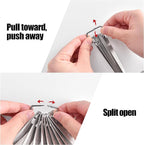 Doosu Measuring Spoons Set of 6-18/8 Stainless Steel Heavy Duty Teaspoons Tablespoons with Engraved Metric & US Measurements, Metal Measure Spoon for Dry and Liquid Ingredients, Dishwasher Safe
