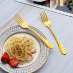 Gold Silverware Set for 6, 30-Piece Stainless Steel Flatware Set, Shiny Gold Metal Cutlery Set, Include Spoon, Fork and Knife Set, Dishwasher Safe