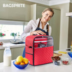 BAGSPRITE Stand Mixer Cover with Appliance Sliders Base Compatible with KitchenAid Mixer-Storage Bag for 4.5/5 Quart with Pockets for Kitchen Aid Accessories and Attachments