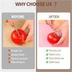 8 PCS Tomato Corer Strawberry Huller Tool,Strawberry Stem Remover,Stainless Steel Fruit Stem Remover for Tomato,Vegetable and Fruit Corers,Perfect for Kitchen