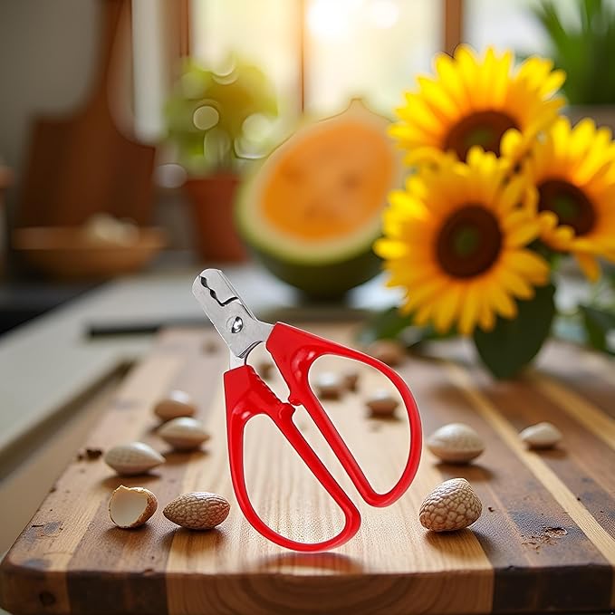 Red Melon Seed Cracker Plier, Sunflower Seeds Plier Opener - Seed Cracker Sheller Opener Peeling Pliers for Melon Seeds, Small Nuts, Specialty Tools and Gadgets Kitchen Utensils