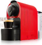 Mixpresso Red Espresso Coffee Machine – Compact 1400W Single Serve Coffee Maker Compatible with Nespresso OriginalLine Capsules, One-Touch Operation, 19-Bar Italian Pump, 27oz Water Tank