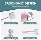 KITEXPERT Meat Tenderizer Hammer with Comfortable-Grip Handle, Dual-side Mallet for Kitchen, Heavy Duty Pounder For Tenderizing Steak, Beef and Fish, Pink