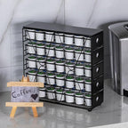 FlagShip K Cup Organizer for Keurig Pod Drawer Large Mullti Tier Coffee Pod Holder(70 Pods Capacity)