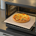 VEVOR Pizza Stone, 16 x 14 x 0.6 Inch Rectangular Cordierite Pizza Stone, Large Baking-Stone with Scraper, 1450℉ Heat-Resistant Cordierite Cooking Stones for Kitchen Bake Oven, BBQ Grill