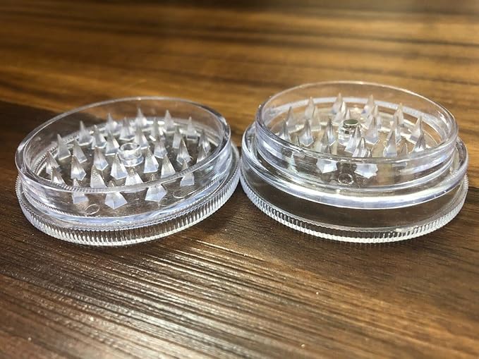 Kitchen Spice Grinder Acrylic 2pc with Magnet Clear Color