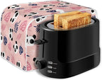 JEOCODY Pink Panda Print Toaster Cover - 2 Slice, Dust and Fingerprint Free, Machine Washable
