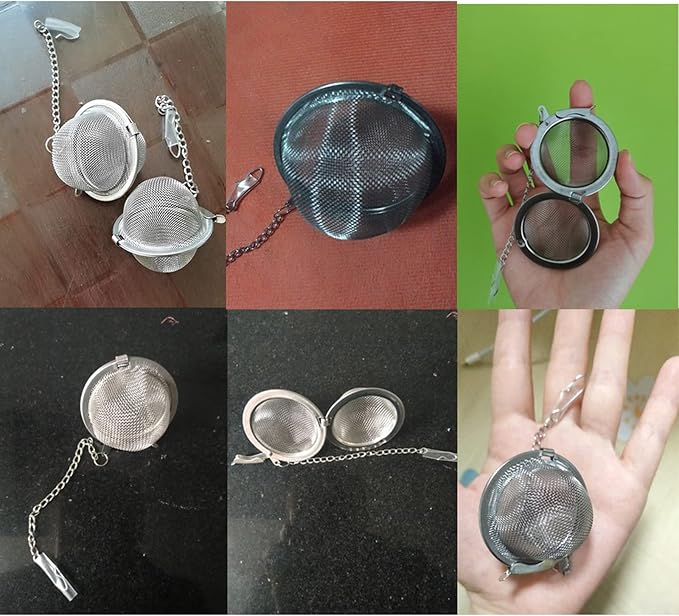 5PCS Tea Infuser, Upgraded Tea Strainer, Premium Tea Infusers for Loose Tea, Tea Steeper, Tea Ball for Tea Flavoring Herbal Spices Seasonings