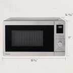 Panasonic Countertop Microwave Ovens, 0.9 Cu. Ft. 1000W, 15 Auto Cooking Presets, Inverter Technology for Even Cooking, with Genius Sensor Technology and Turbo Defrost- NN-SD47QSDAYH