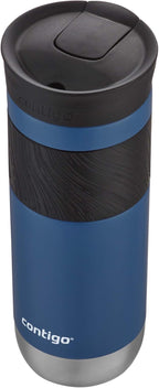 Contigo Byron Vacuum-Insulated Stainless Steel Travel Mug with Leak-Proof Lid, Reusable Coffee Cup or Water Bottle, BPA-Free, 20oz 2-Pack in Sake & Blue Corn Perfect for Hot and Cold Beverages