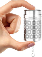 Reinmoson Mini Tea Strainers for Loose Tea, Extra Fine Mesh Tea Infuser, 304 Stainless Steel & Updated Slim Threaded Lid, Loose Leaf Tea Steeper for Black Tea, Rooibos, etc