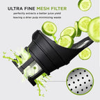 Cold Press Juicer Machine | 3 Inch Wide Chute | High Nutrition & Juice Yield | 3 Juicer Modes | Easy to Clean | Slow Masticating Juicer for Vegetables and Fruits [White]