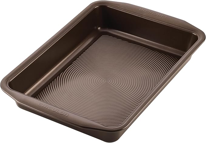Circulon Symmetry Nonstick Rectangular Cake Pan - Chocolate - 9" x 13"