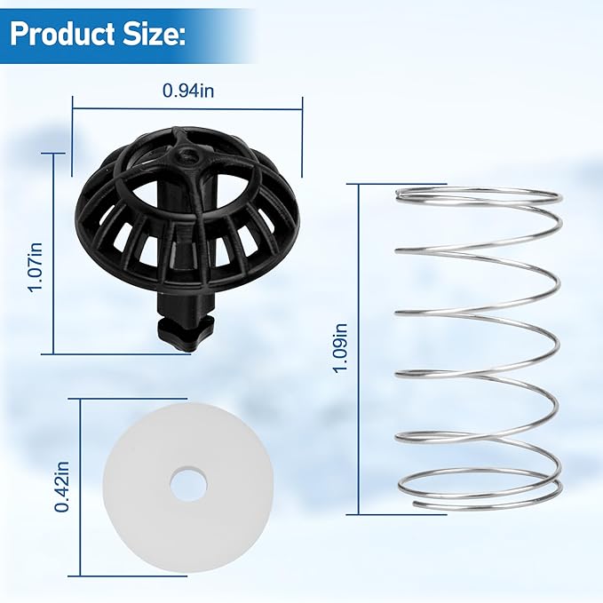 Coffee Machine Brew Basket Bottom Spring Loaded Stopper Kits Replacement for Cuisinart Coffee Makers, Coffee Maker Parts Fit for Cuisinart DCC-1200, DCC-1200BCH, DCC-1200BW Brew Basket,2Pack