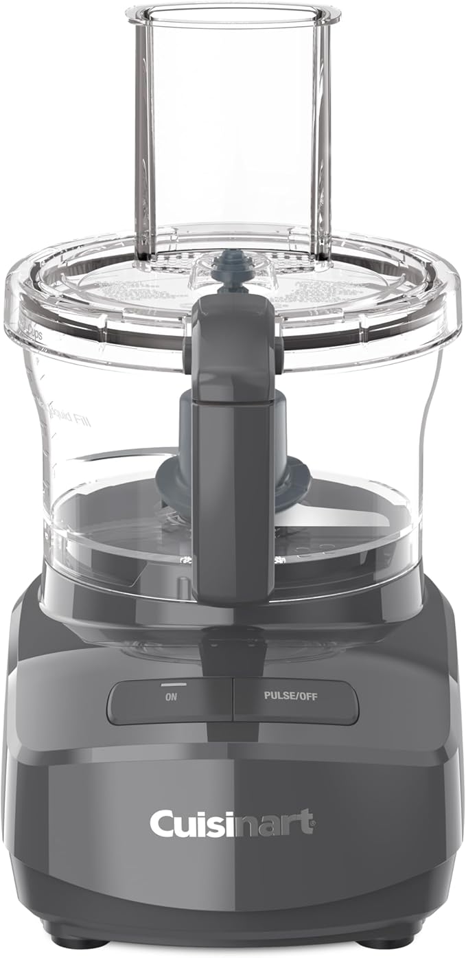 Cuisinart 7-Cup Sleek and Modern Design Food Processor with Two Easy Controls and Universal Blade for Chopping, Mixing, and Dough (Gray)