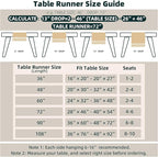 FEXIA Boho Table Runner 108 Inches Long for Christmas ThanksgivingHome Decor Farmhouse Table Runner Cream & Brown Rustic Macrame for Bohemian Dining Bedroom Decor Bridal Shower (12x108 Inches)