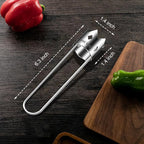 Red Bell Pepper Seed Corer,Multifunction Stainless Steel Pepper Corer Seed Remover Tool, Kitchen Utility Gadgets for Cored Bell Peppers, Apples, Pears