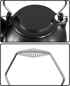 Fire Beauty Humidifying Iron Kettle，Stove Humidifier，Wood Stove Kettle，Cast Iron，Chrome handle
