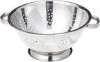 EXCELSTEEL Heavy Duty Stainless Steel Colander 5 Qt | Easy Grip Handles | Self-Draining Base | Mirror Polished | Dishwasher Safe | Pack of 1