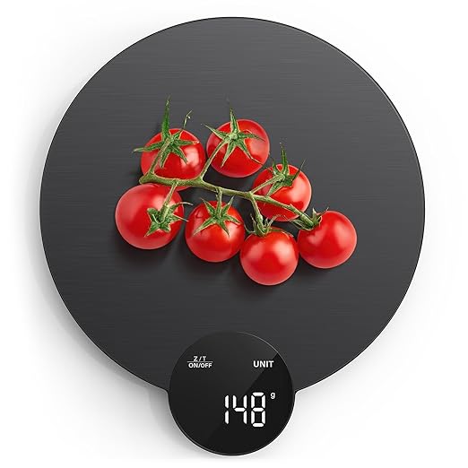 Ultrean 1g/0.1oz Precision Food Scale, HD LED Display Digital Kitchen Scale, Stainless Steel, 11lb Capacity for Cooking Baking (Batteries Included)