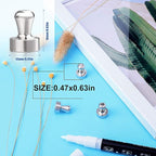LOVIMAG Fridge Magnets 30Pcs Refrigerator Whiteboard Small Strong Magnet Classroom Kitchen Accessories Decorative Locker Set Decor Must Haves Office Calendar Refrigerador Magnetic Cute Crafts Silver