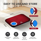 EILISON Smart Kitchen Scale with Bluetooth App, High-Precision Digital Food Scale for Baking, Cooking & Diet, 8000 Food Database, 24 Nutrients, Touchscreen, Tare Function, 5g-8000g Capacity (Red)