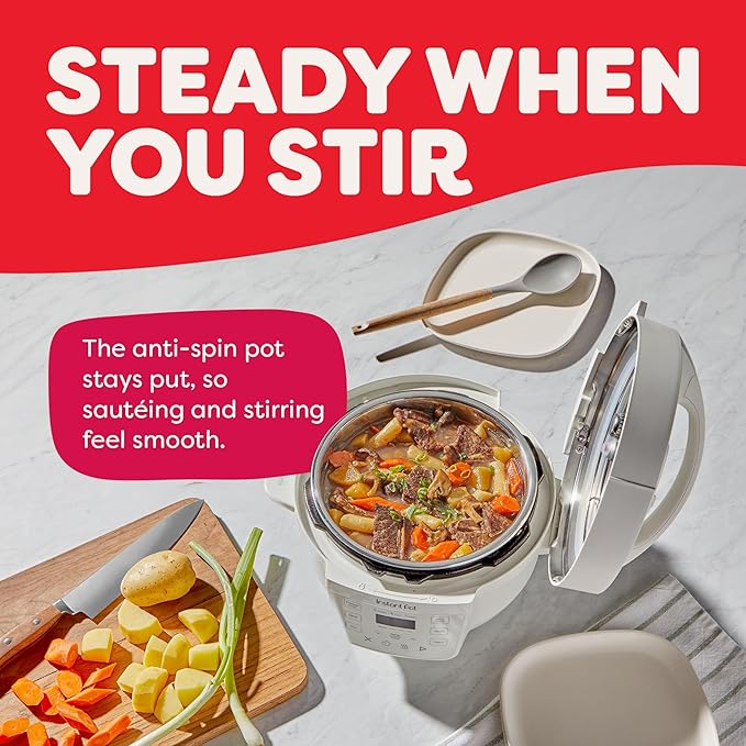 Instant Pot 4QT RIO Mini 7-in-1 Multi-Cooker, Pressure Cooker, Slow cook, Sauté, Steam, Rice Maker, Yogurt, & Warmer, Sea Salt, 4 Quarts