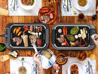 Smokeless Indoor Grill, CUSIMAX Electric Grill with Non-stick Removable Grill/Griddle Plate, 1500W Korean BBQ Grill with LED Smart Display & Tempered Glass Lid, Easy to Clean, Black