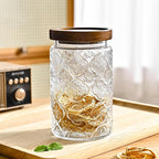 Adodeen 3-Pack 32oz Glass Jar With Airtight Lid,Kitchen Canisters For Countertop,Coffee Sugar Container Set,Pantry Glass Storage Containers For Flour,Candy,Loose Tea,Snack jar