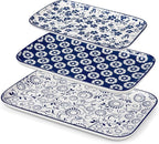 vancasso Porcelain Serving Platters Set of 3, Serving Trays for Party, Serving Dishes for Entertaining, Ceramic Trays for Serving Food, 16"/14"/12" Inch, Series SELENE