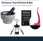 Hicoup Wine Opener - Professional Corkscrews for Wine Bottles w/Foil Cutter and Cap Remover - Manual Wine Key for Servers, Waiters, Bartenders and Home Use - Sandalwood