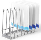 Reusable Bag Drying Rack, Foldable Metal Stand for Reusable Ziplock & Silicone Storage Bags, Rustproof Kitchen Dryer, Silver
