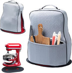 BAGSPRITE Stretchy Stand Mixer Cover with Appliance Slider- Washable Appliance Cover Compatible with Kitchenaid Mixer5/4.5 Quart - Dust Cover with Pockets for Kitchen Aid Accessories and Attachments
