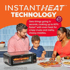 Instant Pot No Preheat Required* 6-in-1 Pizza and Toaster Oven with InstantHeat Technology, Fits a 12" Fresh or Frozen Pizza, Bake, Toast, Broil, & Reheat
