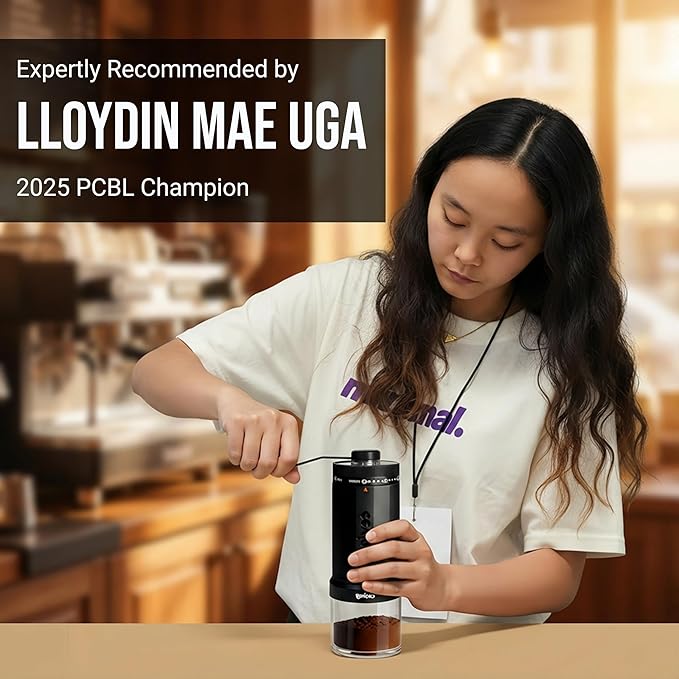 World's First 60g Large Capacity Manual Coffee Grinder, Portable Hand Coffee Bean Mill with 40 Adjustable Settings, Ceramic Conical Burr Grinder for Espresso, Pour Over, Camping, Travel, Gift, etc