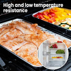 YLT WAX 9x13 Disposable Aluminum Foil Pans 30 Pack, Durable Half Size Deep Extra Heavy Duty Food Containers for Baking, Cooking, Roasting, Heating or Steam Table