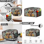 Highland Cow 2 Slice Toaster Blender Slow Cooker Covers Daisies Dust Proof Bag Covers Sunflower Kitchen Accessories Set Splash Resistant Keep Appliance Clean 3 Pieces