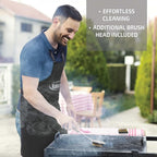 Kaluns Grilling Accessories, Dad Gifts for Fathers Day, Mothers Day Grilling Gifts, Heavy Duty Stainless Steel BBQ Tool Set for Outdoor Grill with Aluminum Case and Apron, Birthday Gifts for Men