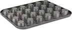 husMait Premium Quality Mini-Muffin Pan, Baking Sheet, and Cooling Rack. For Baking Mini Cupcakes, Muffins, Bite Size Tarts, Cookies. Non-Stick, Dishwasher Safe, Oven Safe (Set of 2 Muffin Pan)