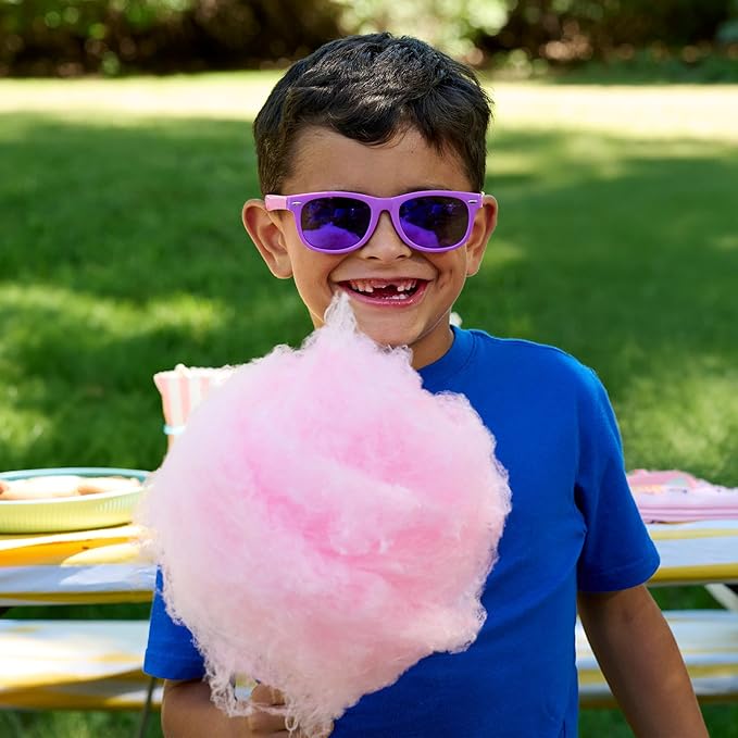 Kool-Aid Cotton Candy Machine - Fun Cotton Candy Machine for Kids with 2 Reusable Cones, 1 Sugar Scoop, and 1 Extractor Head – Red
