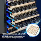 ORYMUSE Large 200 Bottle Wine Fridge - 24 Inch Wine Cooler Refrigerator, Freestanding and Built-in Design, Upgraded Compressor Cooling, Intelligent Temperature Memory