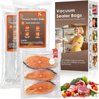 Vacuum Sealer Bags,Reusable Vacuum Sealer Bags,Can Withstand More Than 100 Washes,Small Size (30 Bags)