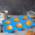 Sidosir 2Pcs Popover Pan for Baking - Professional Extra Deep Silicone Popover Molds, Non-Stick, Easy to Clean, Grade Materials