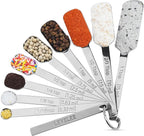 Smithcraft Measuring Cups and Spoons Set, Stainless Steel Measuring Cups Set, Dry 7 Measurer Cups 9 Measurement Spoons with Leveler & Measure Enquivalents for Kitchen & Baking Nesting Measuring Tools