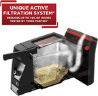 T-fal Deep Fryer with Basket, Electrics Stainless Steel 3.5 Liter Oil Capacity, 2.6 Pound Food Capacity 1800 Watts Easy Clean, Temp Control, Digital Timer, Oil Filtration, Dishwasher Safe Parts Silver