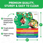 Air Fryer & Keto Cookbook Magnets - Set of 2 (7”x6”) - Air Fryer Accessories & Keto Meal Plan Cookbook - Airfryer Kitchen Appliances - Keto Foods & Keto Diet Book for Beginners - Kitchen Gadgets 2026