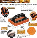 ROMANTICIST 8pcs Professional Griddle Accessories Kit - Heavy Duty Stainless Steel Grill Spatula Set for Grill Griddle Hibachi Flat Top Outdoor Cooking - Great Grill Gift on Birthday Wedding