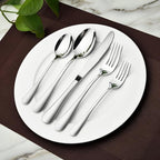 Silverware Set for 6, 30 Piece Heavy Duty Stainless Steel Flatware Utensils Cutlery Set Including Steak Knife Fork and Spoon, Dishwasher Safe, Gift Package for Wedding Housewarming