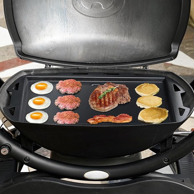 Stanbroil Cooking Griddle Insert for Weber Q100/Q1000 Series Grills, Full Size Nonstick Griddle Plate for Weber Q100 Q1200 Q120 Q1000 Grills